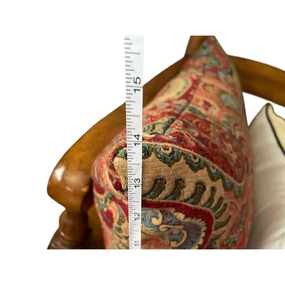 Tapestry Y2K Lumbar Feather Pillow Decorative Paisley